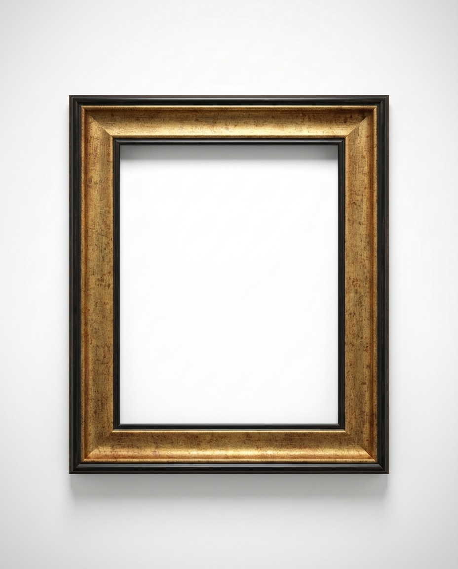 The Heritage Frame in Antique Gold Noir