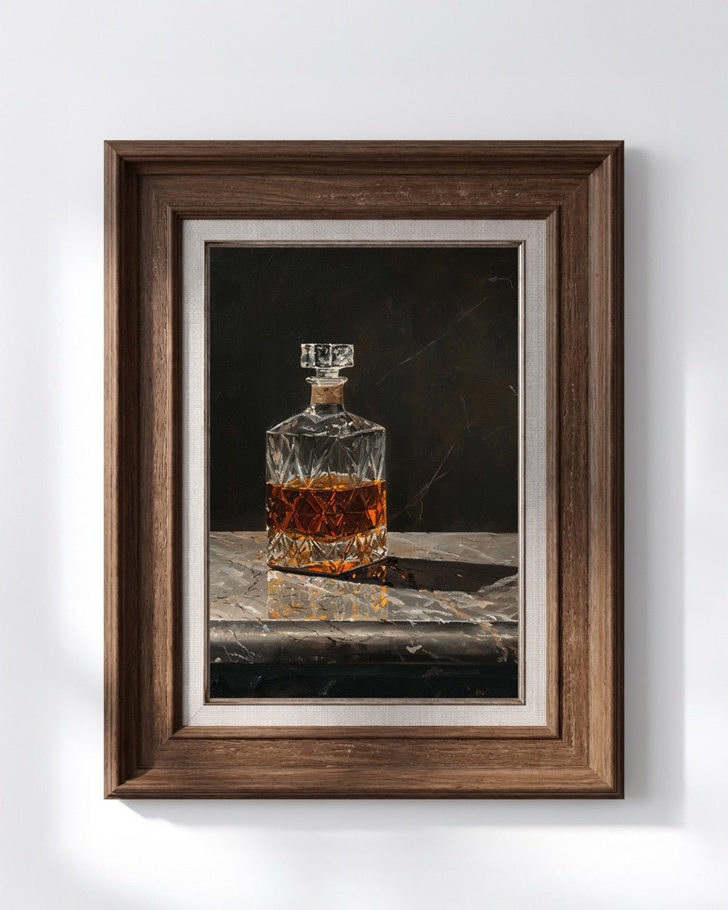 The Heritage Frame in Walnut Linen