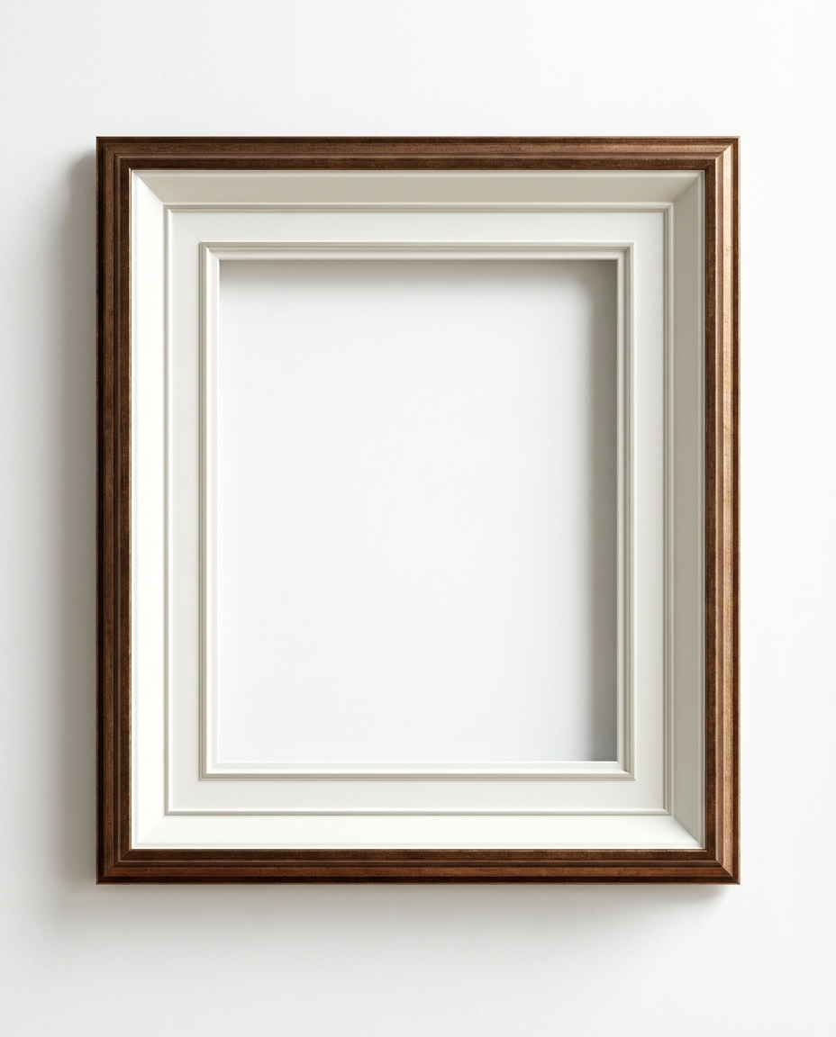 The Heritage Frame in Ivory Walnut