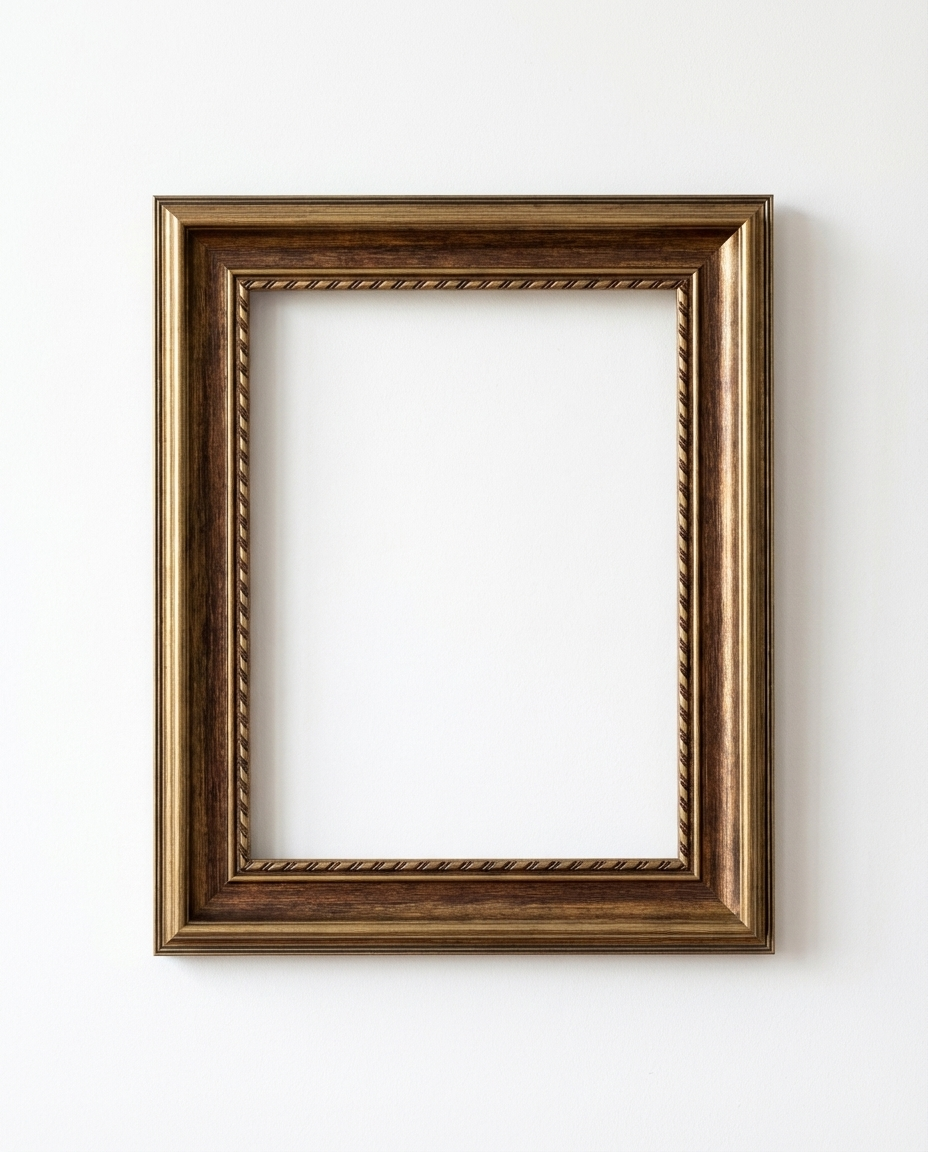 The Heritage Frame in Aged Gold Walnut