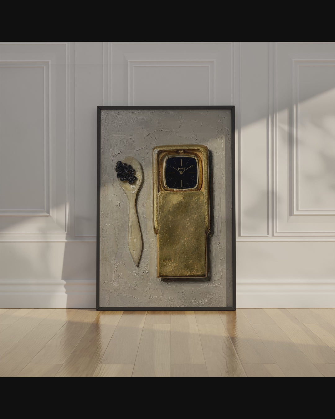 Caviar & Gold Watch Print