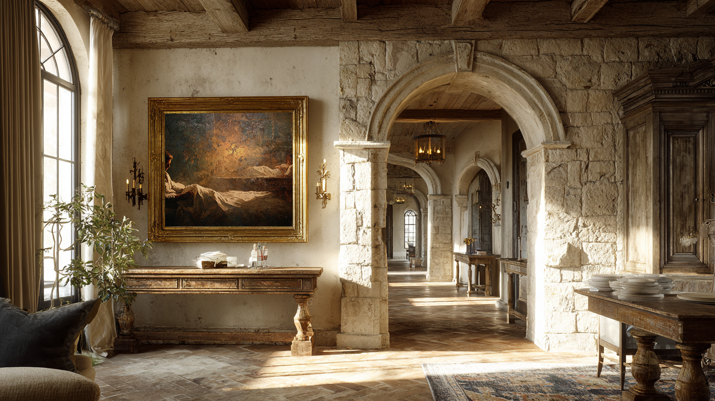 romantic oil style figurative painting showing a man in lamplight and a woman in shadow, cinematic artwork exploring loneliness, emotional distance and modern relationships